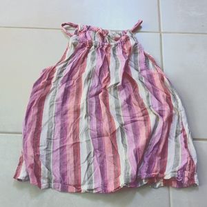 Halter tank top striped